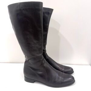 La Canadienne brown tall low heeled riding style boots 10